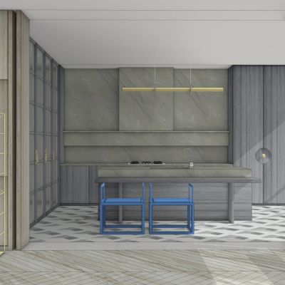 北欧现代厨房厨柜