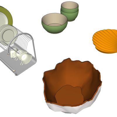 现代北欧杯子盆子铁艺置物架异形盘子