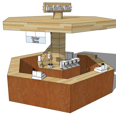 水吧咖啡吧饮料机收银机