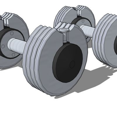 现代健身房健身器材哑铃