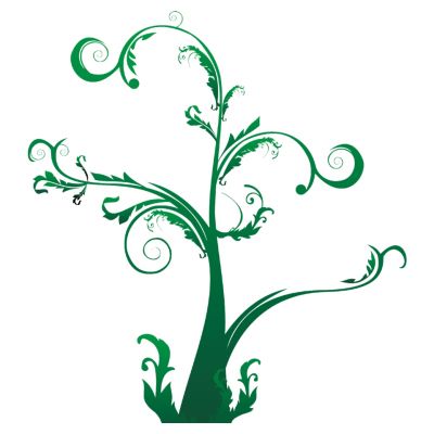 室外园林景观树绿藤树