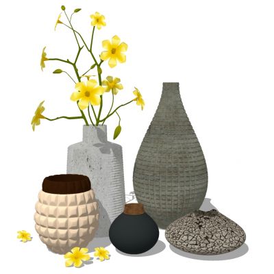 花卉花瓶插花花艺摆件