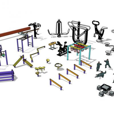 户外健身器材太极人物