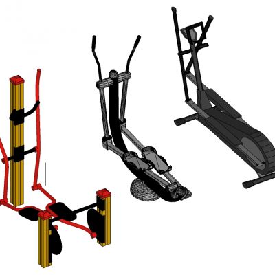 现代健身房健身器材椭圆机