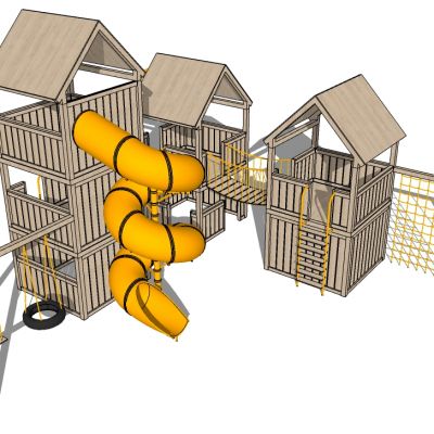 儿童游乐娱乐城设施器材滑梯构件