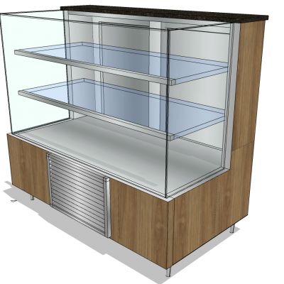 现代商场展示架展柜