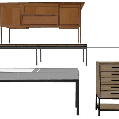 现代储物功能柜