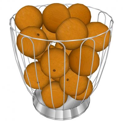 水果橙子不锈钢果篮果盘