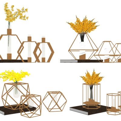 金属花艺饰品摆件