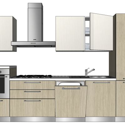 现代厨房厨柜