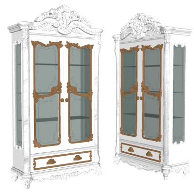 欧式法式装饰柜