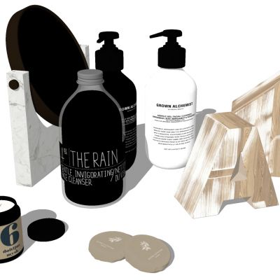 剃须镜卫浴用品组合