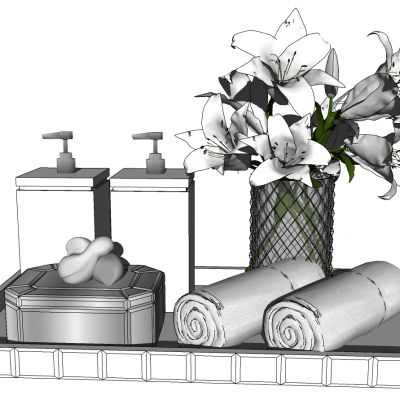 现代简欧卫浴用品组合