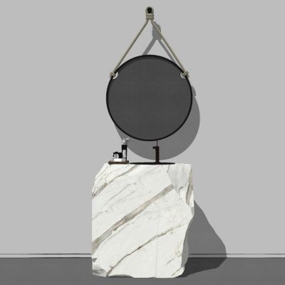 现代北欧做旧洗手台