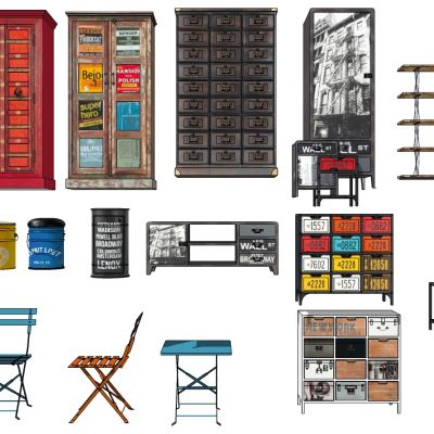 工业风英式美式厨柜