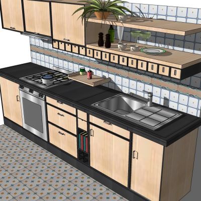 欧式美式地中海厨柜