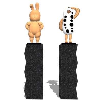 儿童卡通动物摆件