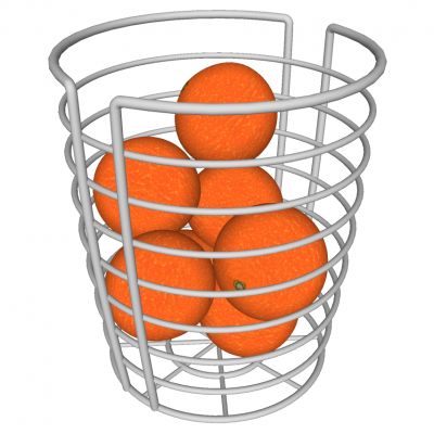 水果橙子不锈钢果篮果盘