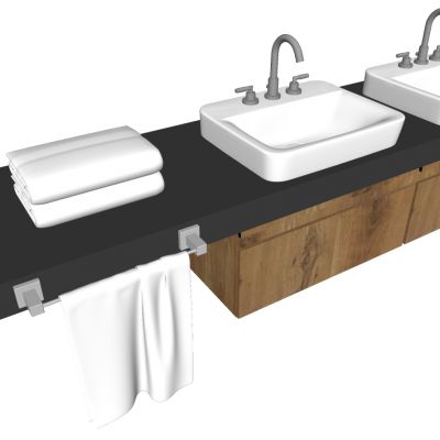 现代简约洗手台