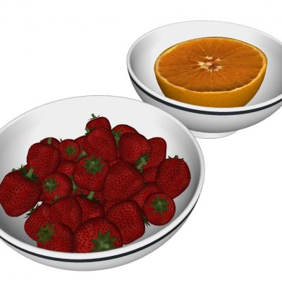 水果草莓橙子陶瓷果盘碗