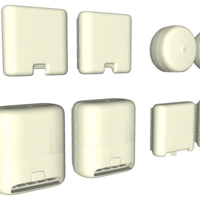 壁挂烘手器洗手液纸巾盒