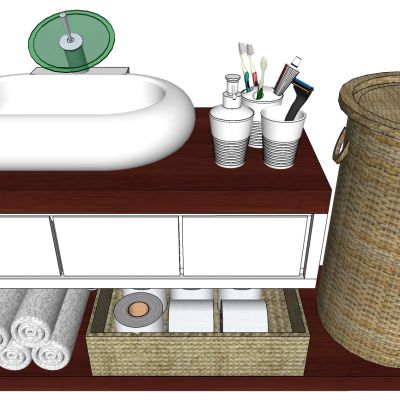 现代简约毛巾卷席编筐席编蒌卫生纸