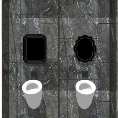 新中式现代北欧圆形迷你小便斗