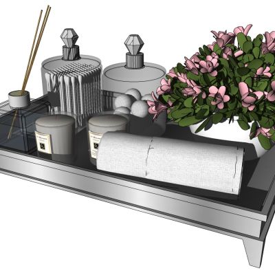 北欧现代新中式卫浴用品组合