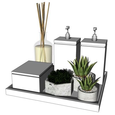 北欧现代卫浴用品组合