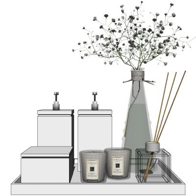 北欧现代卫浴用品组合