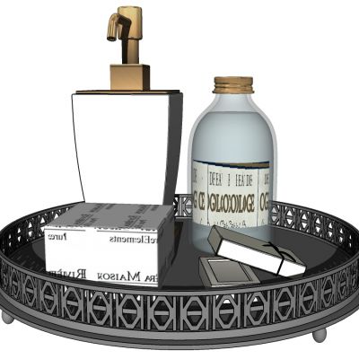 现代轻奢铁艺卫浴用品组合