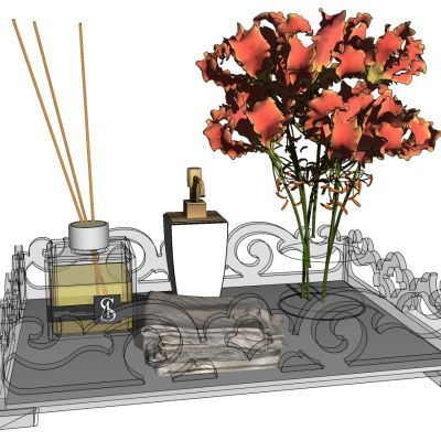 现代简欧卫浴用品组合