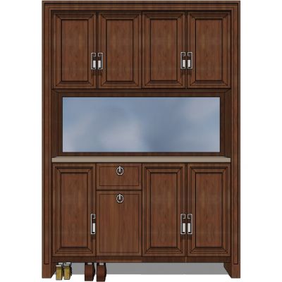 美式欧式入口玄关储物柜