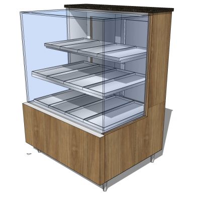 现代商场展示架展柜