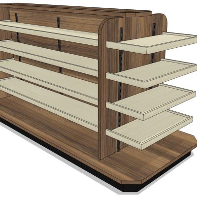 现代商场展示架展柜