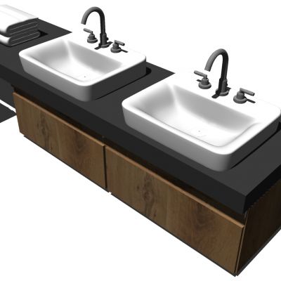 现代简约洗手台