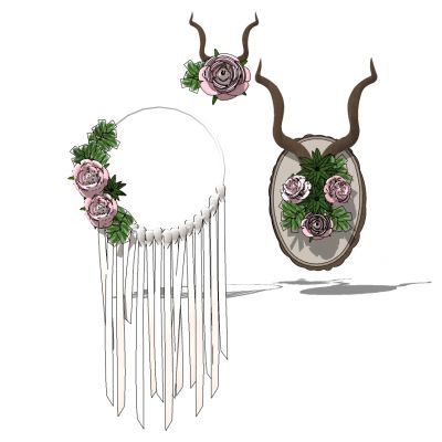 装饰品花环镜子
