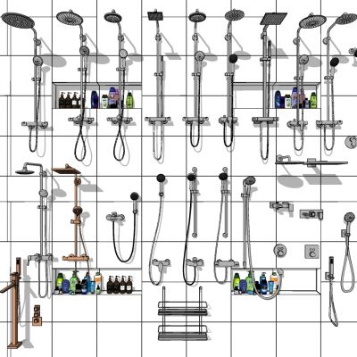 花洒卫浴用品毛巾架