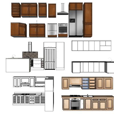 现代欧式厨房厨柜
