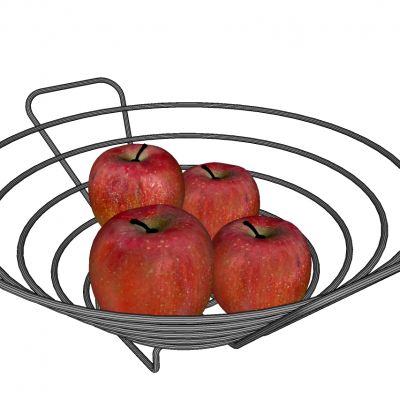 水果苹果铁艺果篮盘子