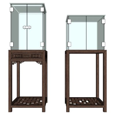 中式木质雕花展厅