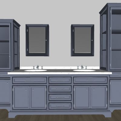 欧式美式浴室柜