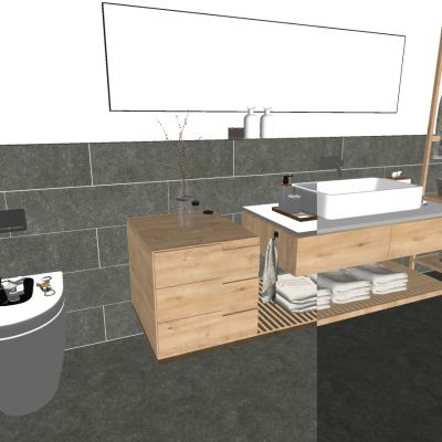 民宿北欧田园新中式东南亚洗手台