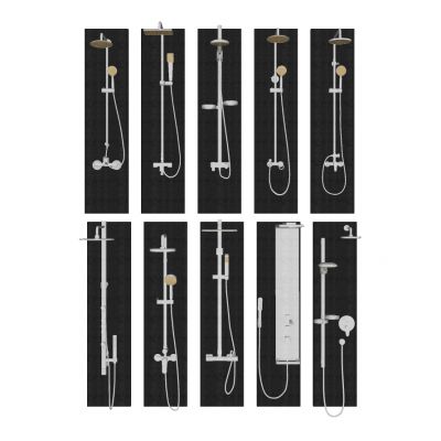 现代欧式智能淋浴花洒