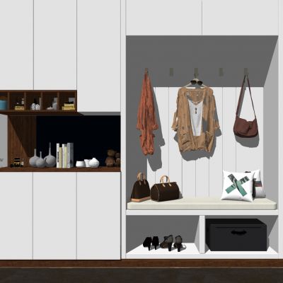 现代北欧入口玄关衣柜