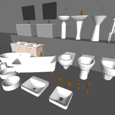 欧式美式法式低奢柱式洗手台