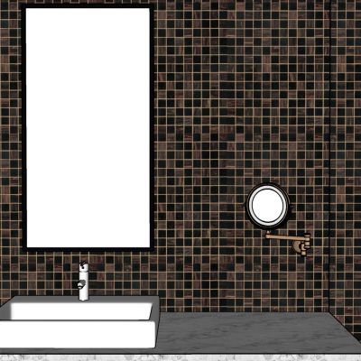 现代洗手盆台盆镜子剃须镜