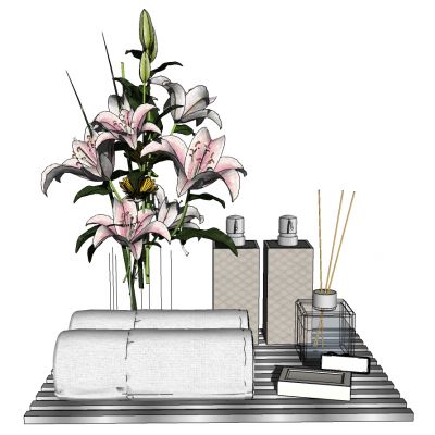 北欧现代卫浴用品组合