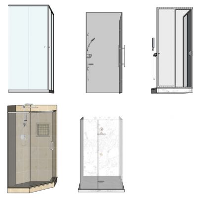 欧式现代沐浴房花洒