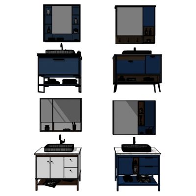 现代风格浴室柜